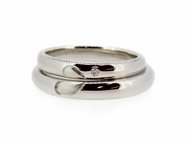 結婚指輪刻印_合わせハート