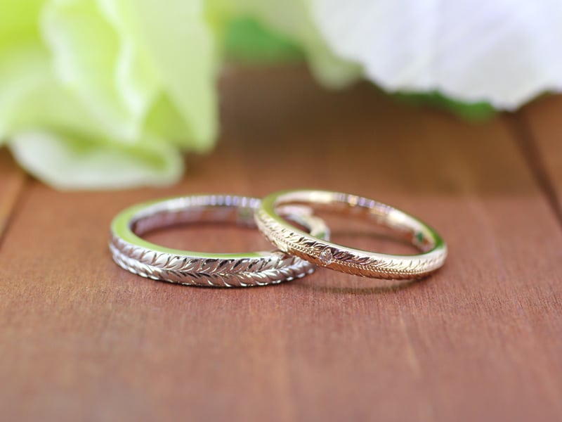 シンプルだけどおしゃれで個性的なデザインの手作り結婚指輪をご紹介 手作り結婚指輪 オーダーメイドのaigis アイギス 東京 表参道 原宿 千葉 木更津
