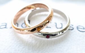 湘南彫金工房andfuse　bridalの指輪