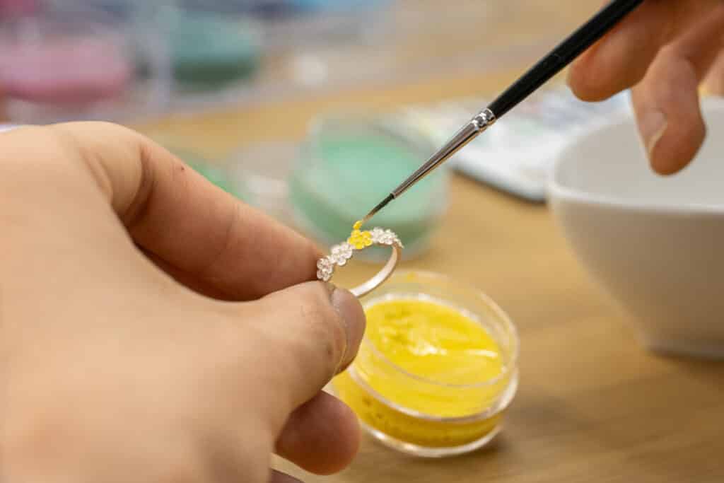 色付けする過程